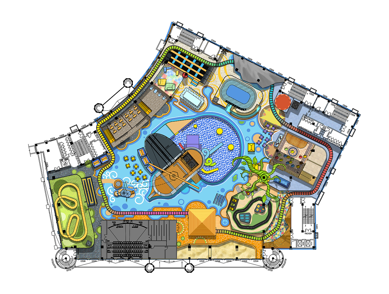 儿童乐园方案（图ZOTQ0NTg1MTY=） - 商业插画 - 站酷设计师段破浪原创素材 - 站酷ZCOOL