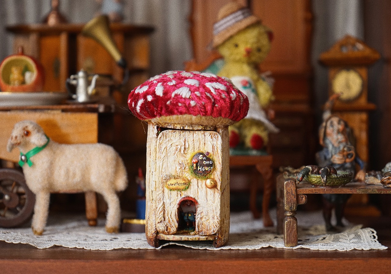 用印章盒改造的微缩小屋