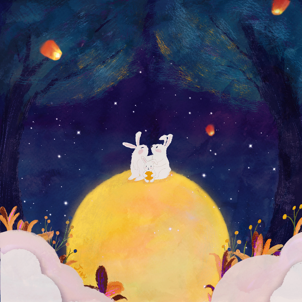 包装设计|月饼包装插画