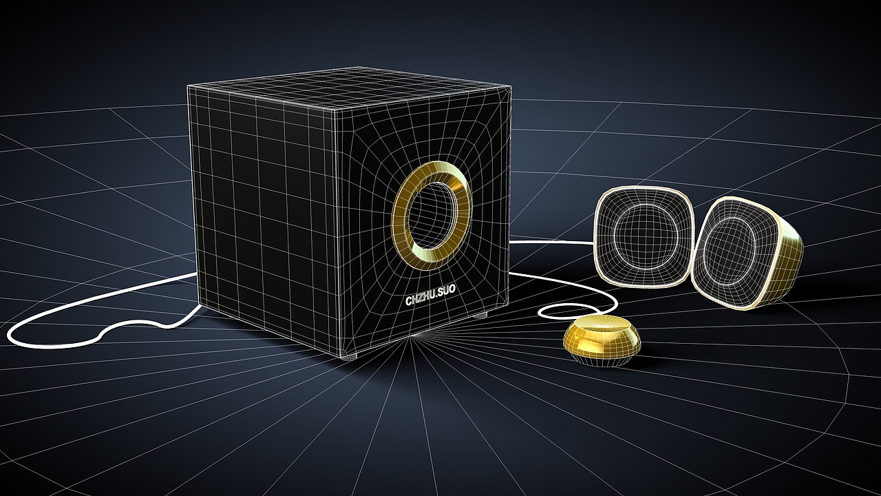 影视后期阶段性C4D作品_音响（图ZMjQxMzQwNTEy） - 场景 - 站酷设计师北京ui设计培训原创素材 - 站酷ZCOOL