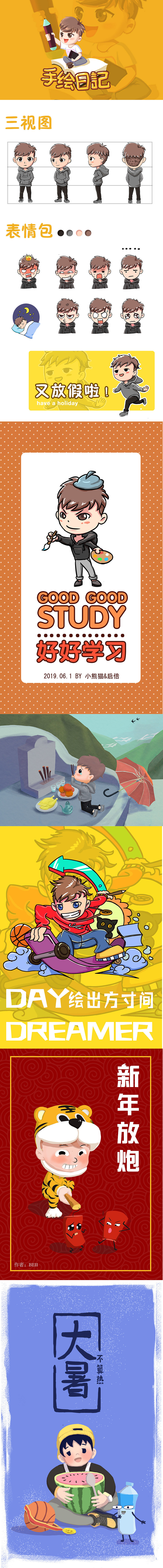 【小熊猫】个人IP绘制