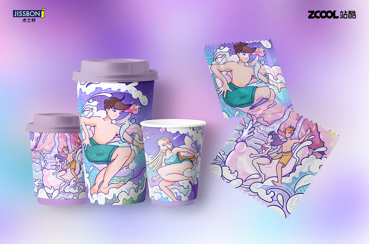 水润来袭 一起去浪!——杰士邦视觉设计大赛(图ZMjUwMDEyODcy) - 包装 - 站酷设计师BabeZoe原创素材 - 站酷ZCOOL