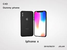 Iphone x C4D 建模 模型