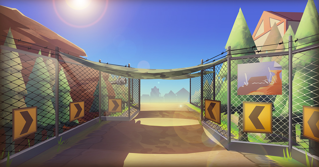 赛道概念设计军事基地