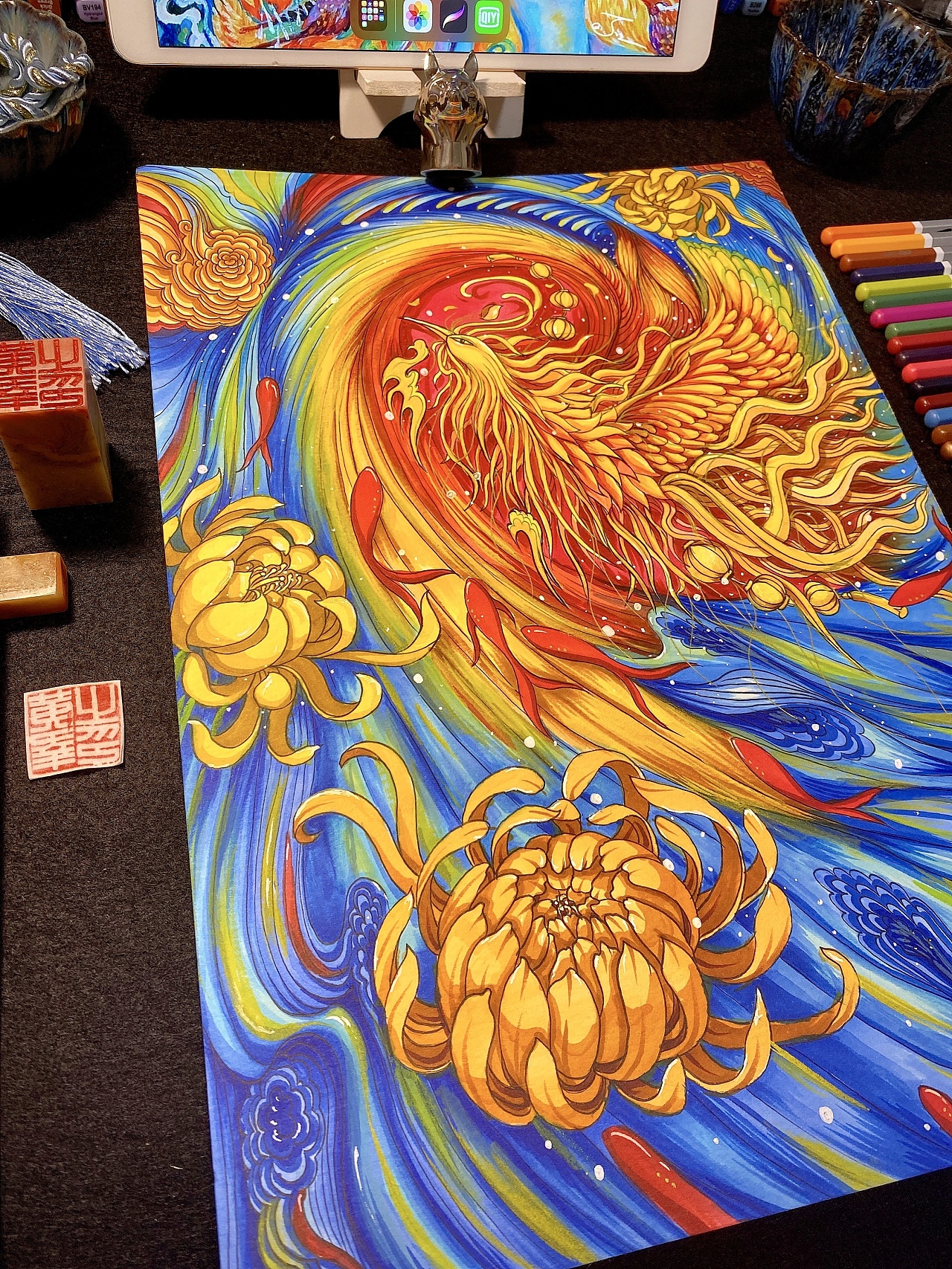 霓裳羽衣金凤凰|插画|游戏原画|sachikoyo - 原创作品 - 站酷 (zcool)