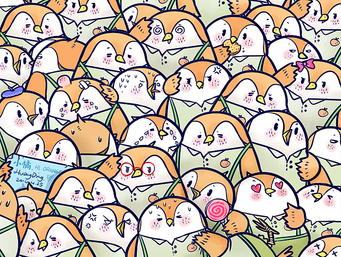 Hi,Orange.麻雀儿小橘#动漫作品#（图ZMTU3NDAxMjg=） - 其他动漫 - 站酷设计师丁几huangding原创素材 - 站酷ZCOOL
