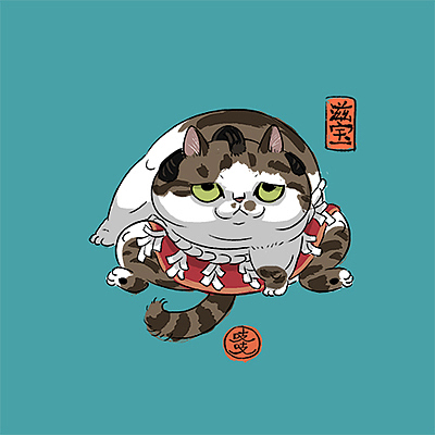 17年下半年画的一些猫子狗子的画像