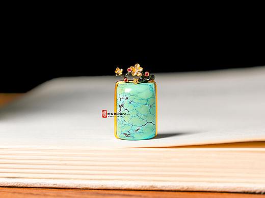 【蚂蚁原创设计】绿松石吊坠 / 寂静是落叶声音