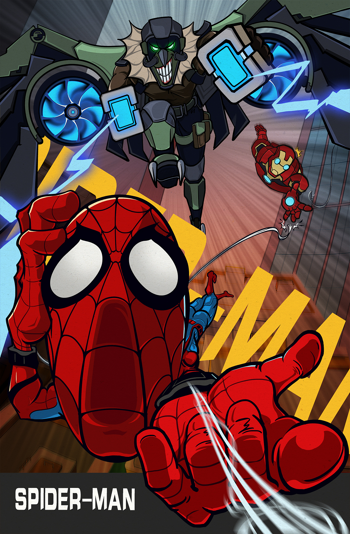 全名目击蜘蛛侠-断丝危机（图ZOTEzMzU0ODQ=） - 商业插画 - 站酷设计师Nartai上见原创素材 - 站酷ZCOOL