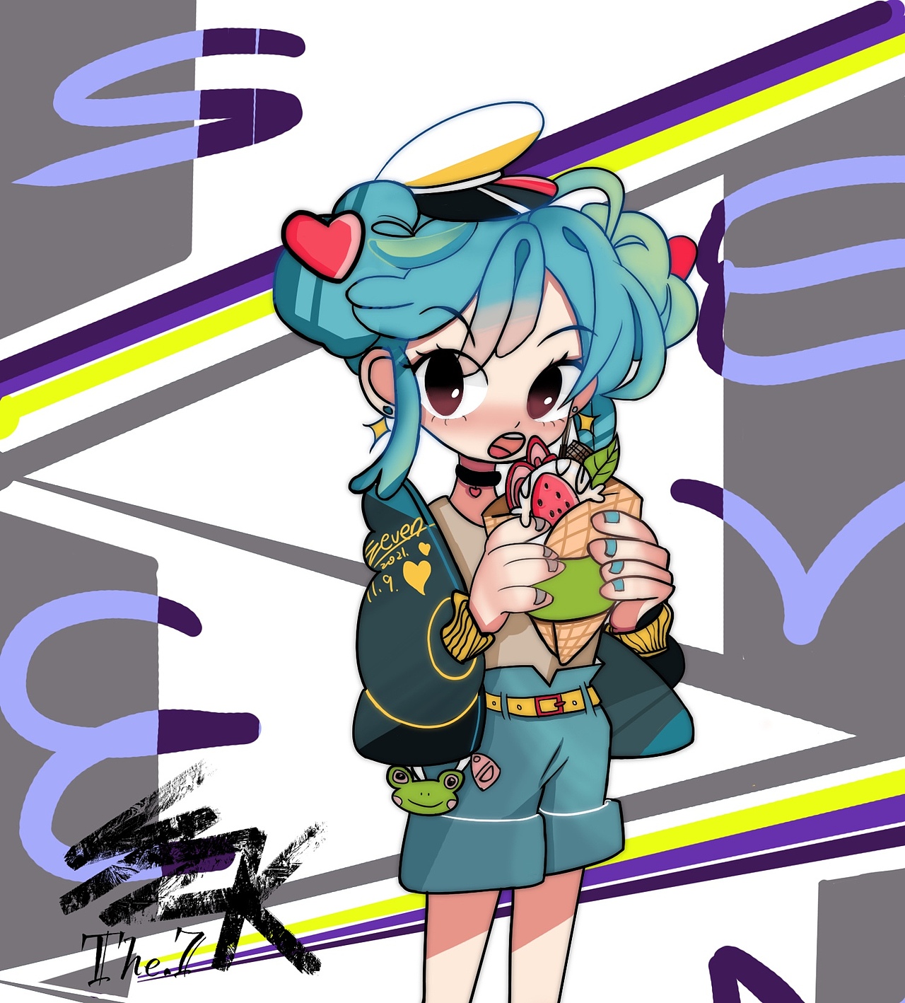 都涉及一点点啦（图ZMzA3NzE2NTQ4） - 商业插画 - 站酷设计师The7画师仔原创素材 - 站酷ZCOOL