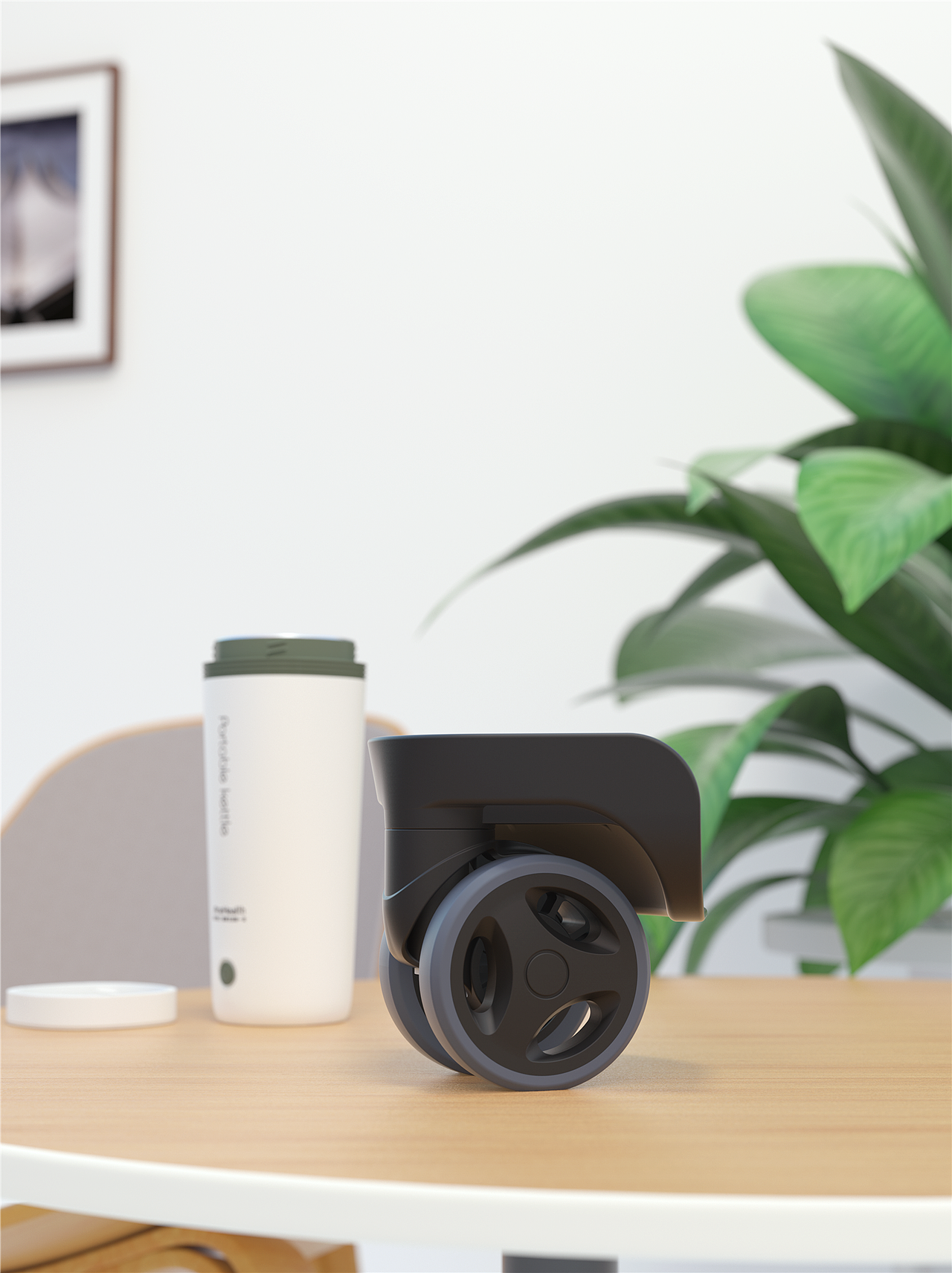 旅行箱轮组设计