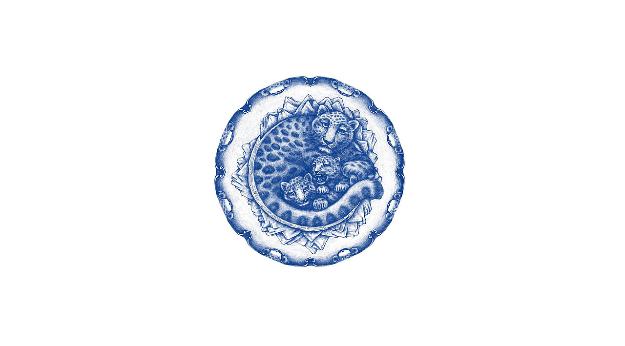 雪豹-怀抱（图ZMTMwNjIxODA4） - 商业插画 - 站酷设计师四美泥原创素材 - 站酷ZCOOL