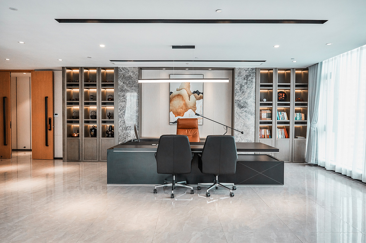 豪渝办公室｜魔戏空间案例（图ZMjA5NDU5MTI4） - 家装设计 - 站酷设计师魔戏空间设计原创素材 - 站酷ZCOOL