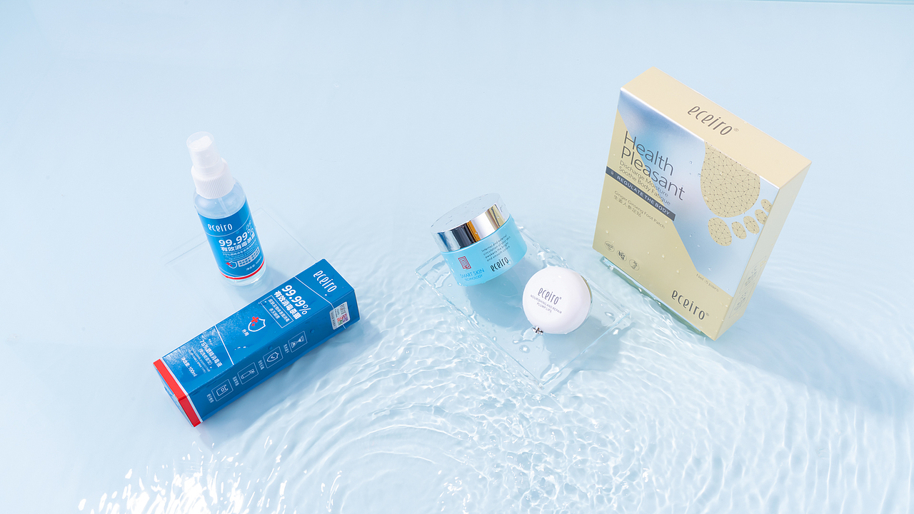 护肤品彩妆活动混搭产品组合摄影丨白底创意拍摄摆拍