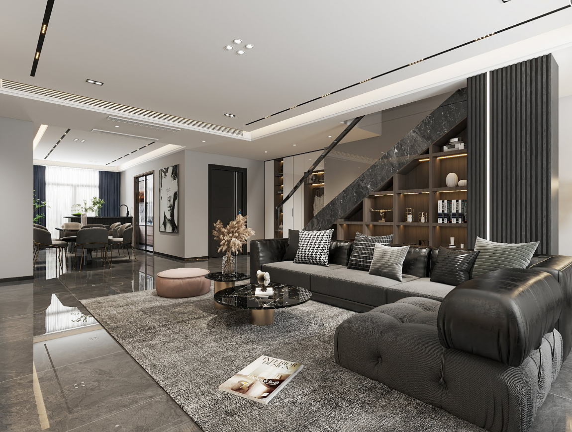 现代轻奢黑白灰风格