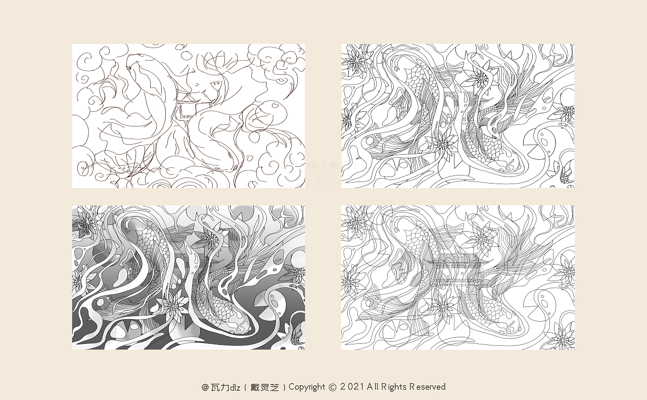 杭州西湖十景系列插画-用AI矢量绘制（图ZMjQyMzE5NDEy） - 艺术插画 - 站酷设计师戴灵芝原创素材 - 站酷ZCOOL