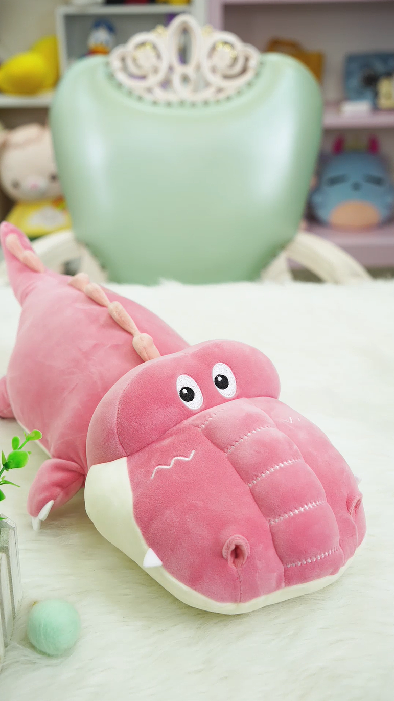 手工毛绒玩偶--粉色鳄鱼|工业/产品|玩具|万物毛绒绒 - 原创作品 - 站