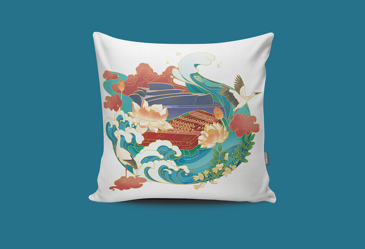 吕剧国风插画设计