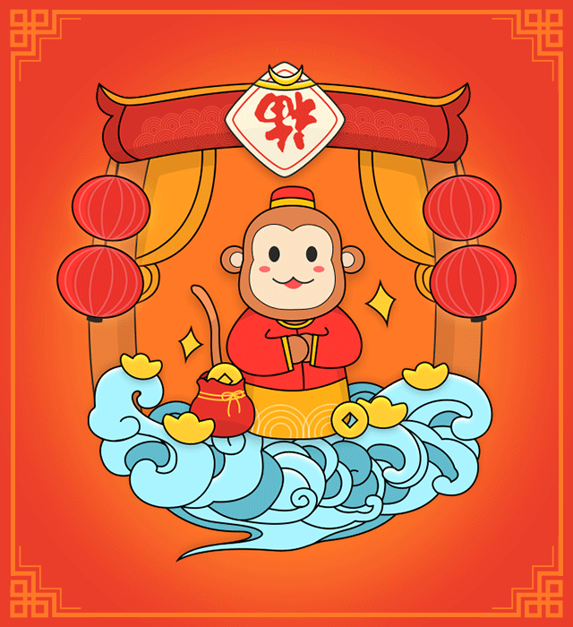 福禄寿胖猴子（图ZNDEwNDc4NzY=） - 其他UI - 站酷设计师Aprilkid原创素材 - 站酷ZCOOL