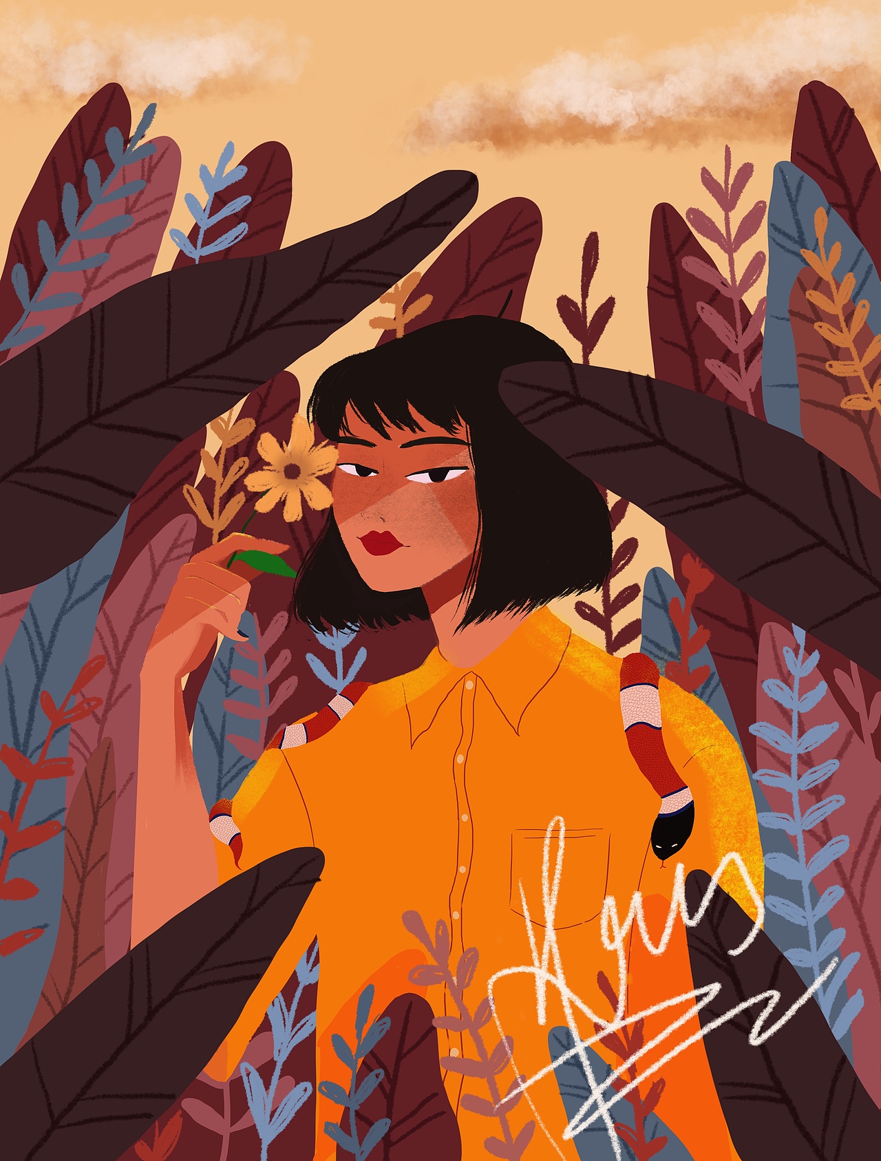 插画人物（图ZMTQyNzMzNjcy） - 创作习作 - 站酷设计师badyde原创素材 - 站酷ZCOOL