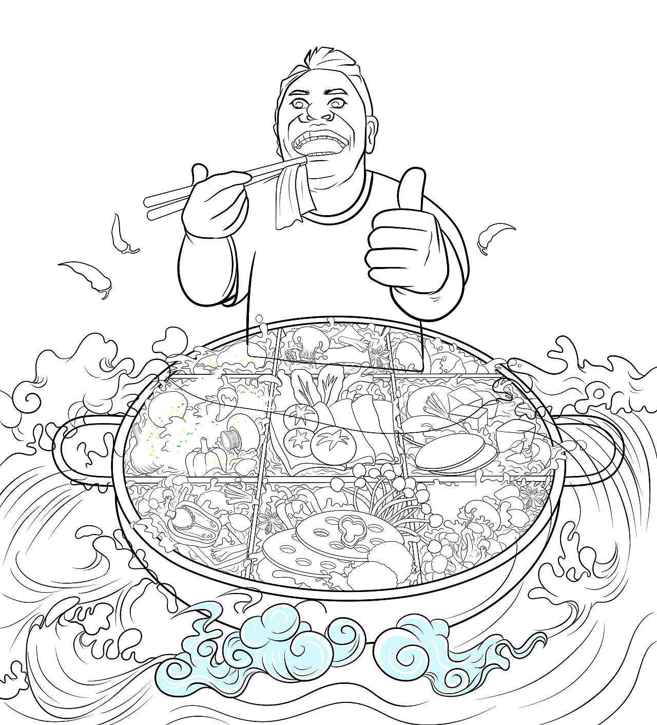 国潮火锅【重庆九宫格】