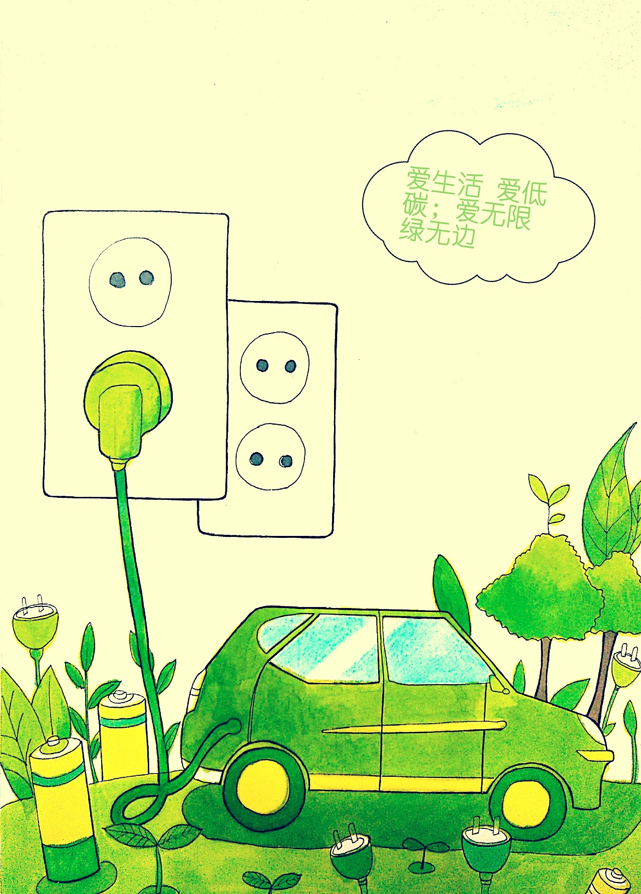 节约能源画画,节约能源海报,节约能源儿童画(第2页)_大山谷图库