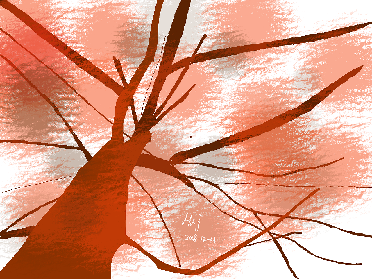 抽象树|插画|插画习作|believexj - 原创作品 - 站酷 (zcool)