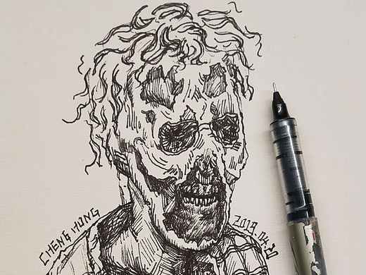 丧尸素描_素材网站_图片免费下载-zcool站酷