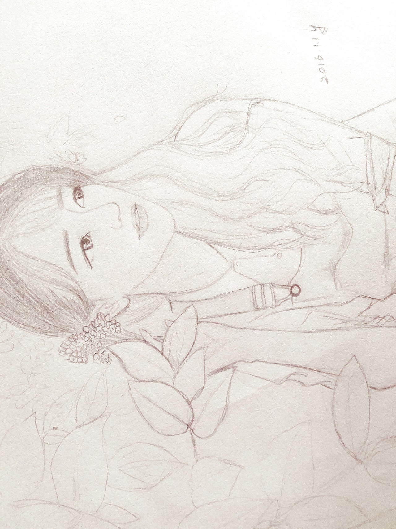 【临摹练习】花丛边