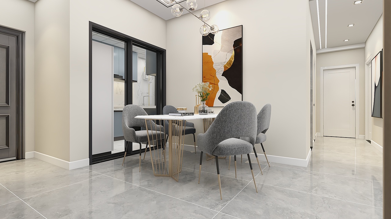 四川广安华冠城(99平方现代简约三居室)