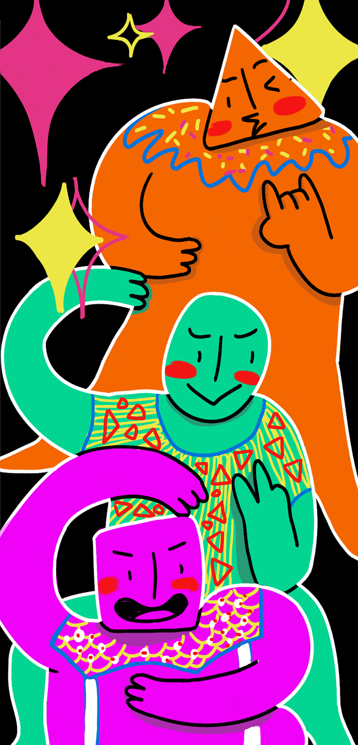 三人行（图ZMjg5NjcwODQ4） - 创作习作 - 站酷设计师大琳儿童原创素材 - 站酷ZCOOL