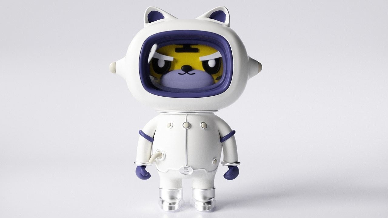 宇航员小胖虎建模渲染系列