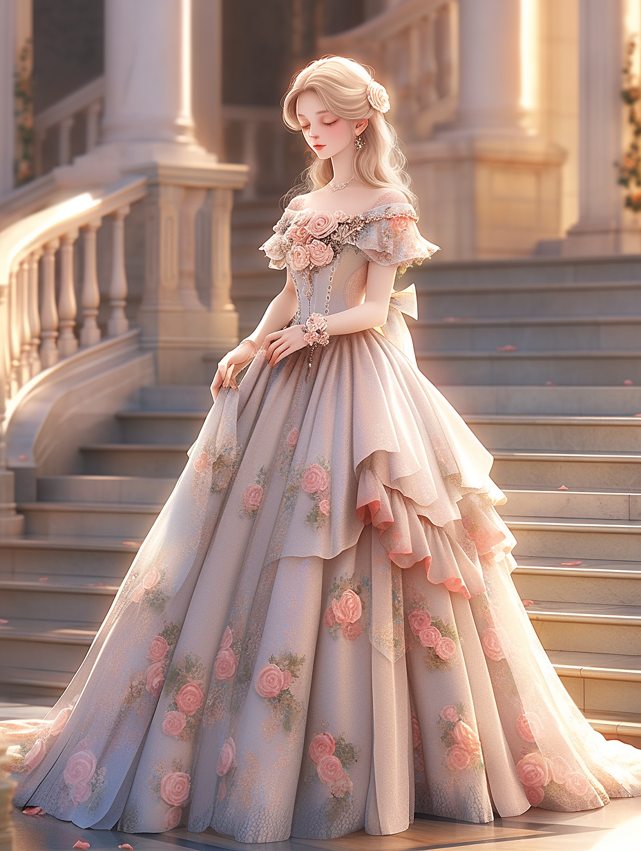 【AI探索】华丽的礼服系列（9）