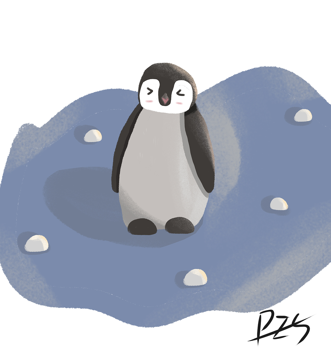 企鹅|插画|创作习作|丨睡吧_原创作品-站酷zcool