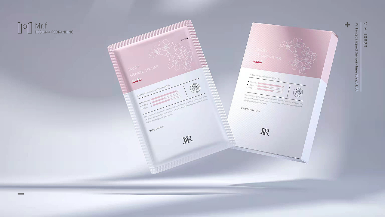 Mr.F × JIR丨樱花发膜（图ZMjg0MjM3MjU2） - 包装 - 站酷设计师Mrf商业设计师原创素材 - 站酷ZCOOL