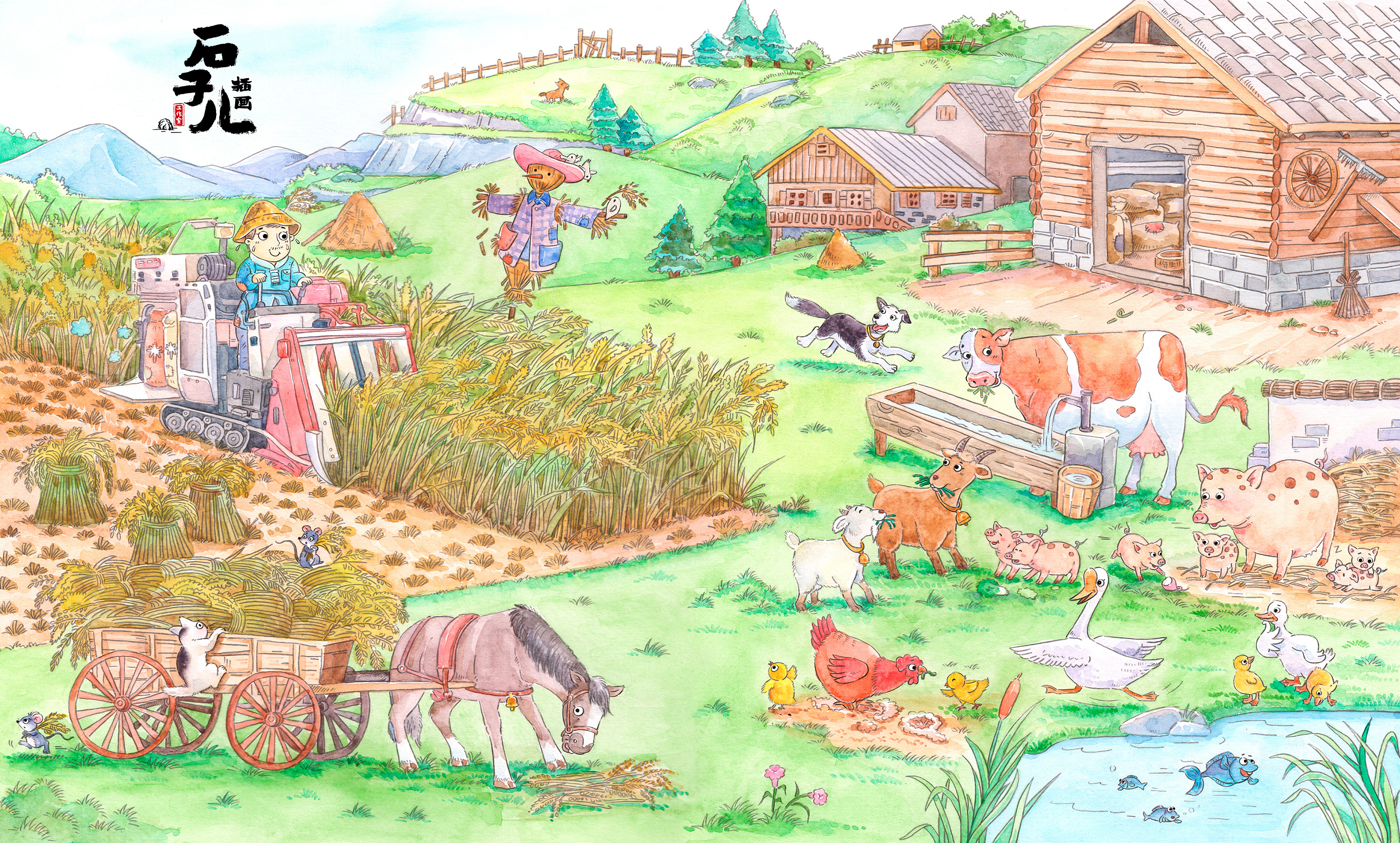 农场小动物|插画|儿童插画|菜ling - 原创作品 - 站酷 (ZCOOL)