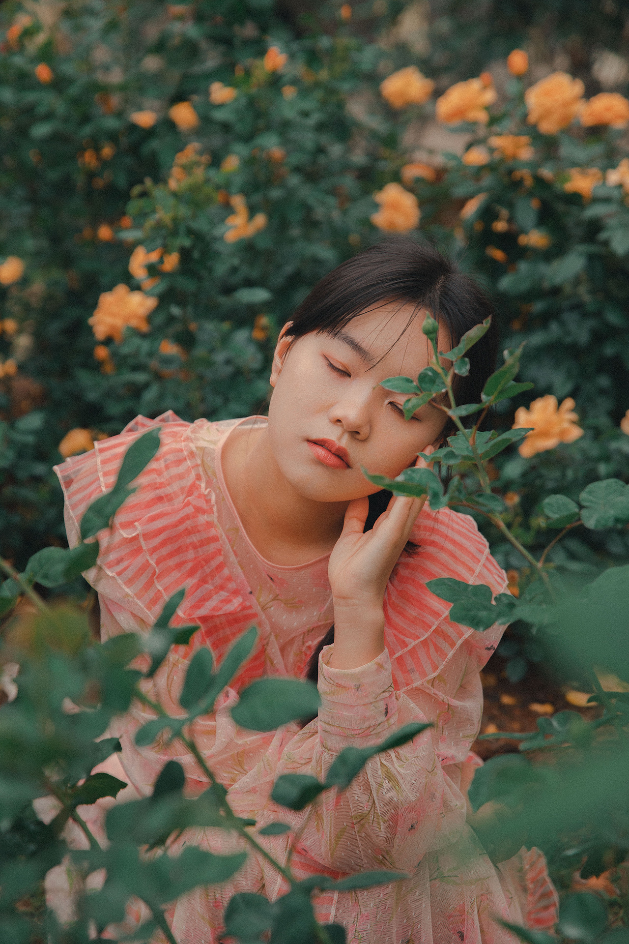 环境人像 花海复古写真日系胶片模拟作品