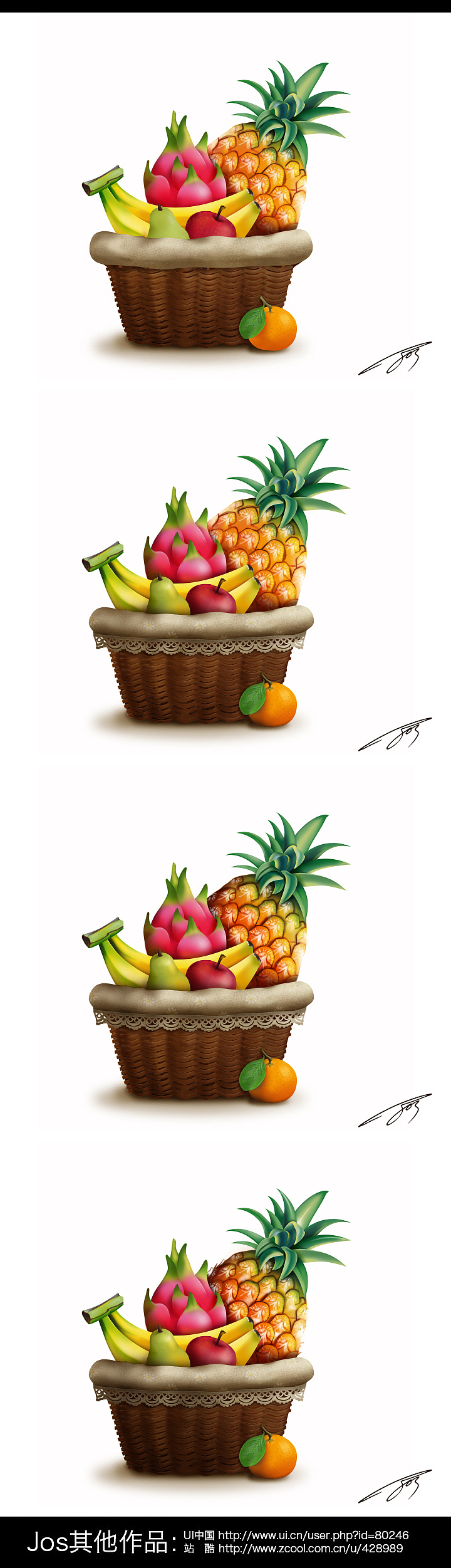 【图标】水果篮（图ZMTk0MzE2NjA=） - 图标 - 站酷设计师jos_garden原创素材 - 站酷ZCOOL