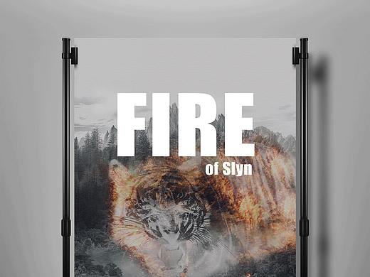 商业海报合成 FIRE 寓意海报