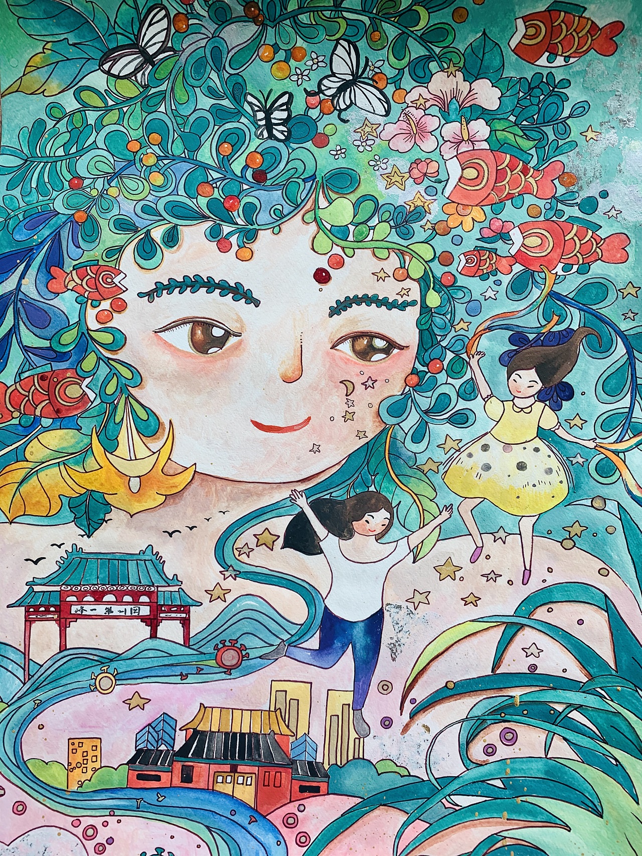 作为民间工艺和民俗风情,鱼灯已基本在新会消失,但由于著名画家,新会