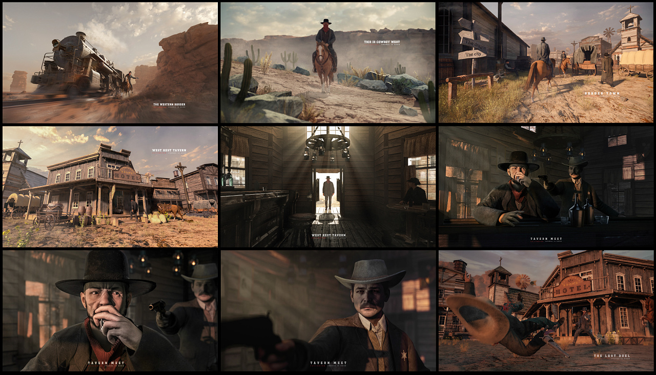 西部世界-cowboy|三维|场景|崔景凡 - 原创作品 - 站酷 (zcool)