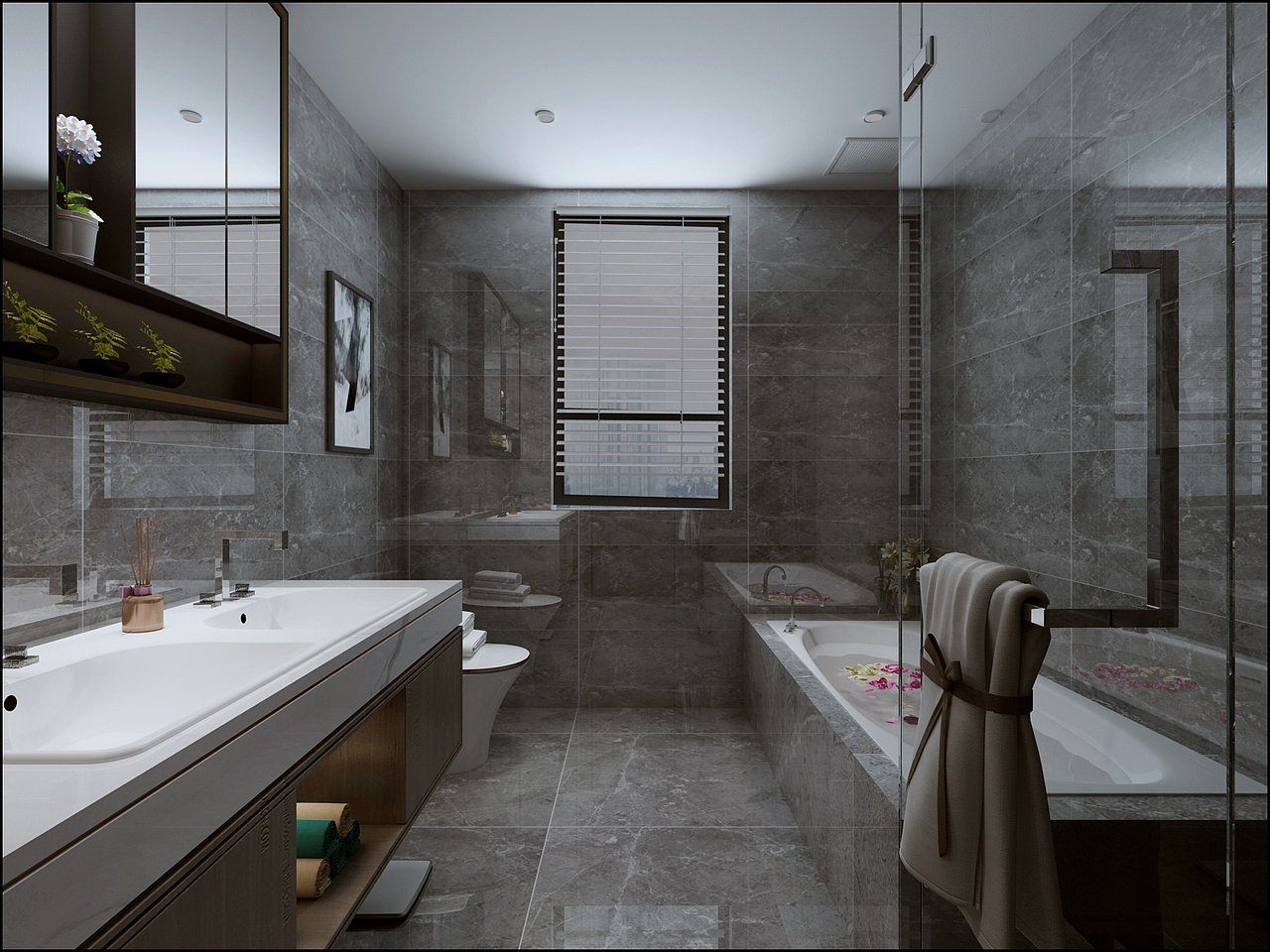 济南万泰装饰西江华府180平现代风格案例