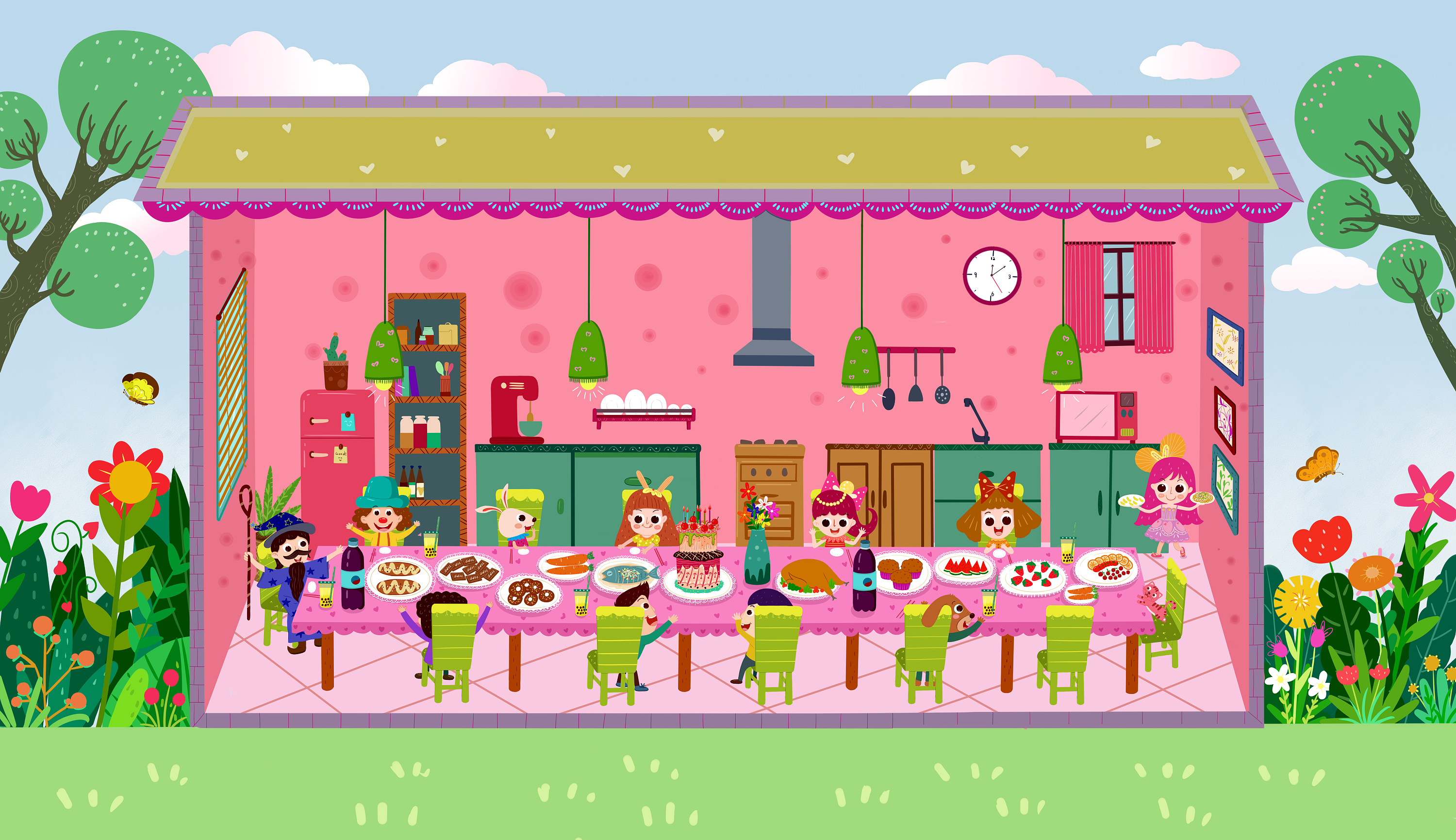 小朋友欢乐聚餐