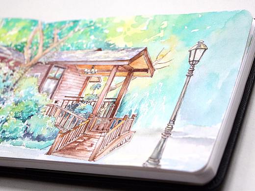 我家楼下 · 系列水彩