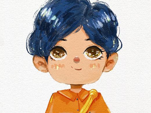 儿童插画人物 | 坚持画30个小可爱的4/30.（个人主页-ZNTQwNzkzOTI=） - 儿童插画 - 站酷设计师姜姜画画原创素材 - 站酷ZCOOL