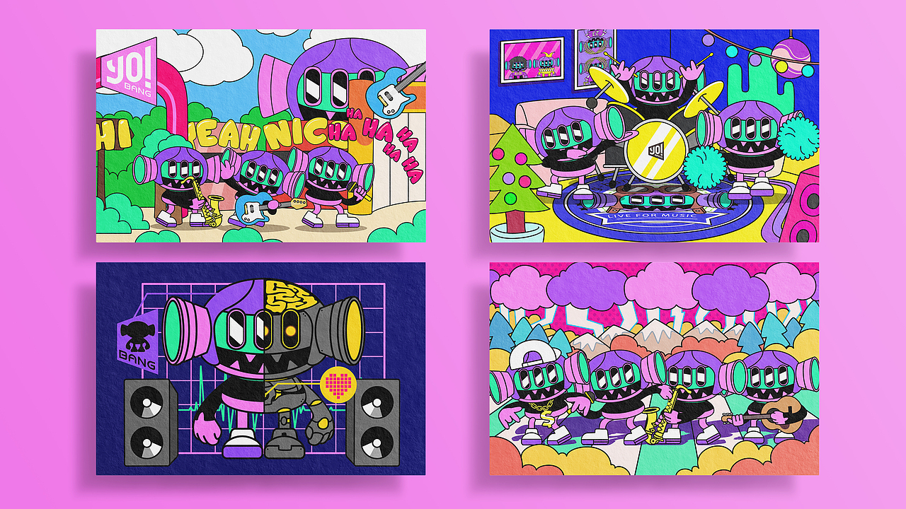■■腾讯音乐娱乐《YO!BANG》品牌形象&节目包装设计(图ZMTM3NTA2NjE2) - 品牌 - 站酷设计师彼安迪设计原创素材 - 站酷ZCOOL