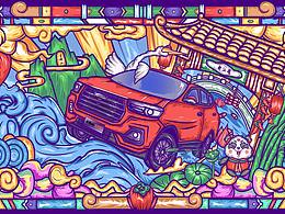 潮出成都——哈弗H6國(guó)潮版創(chuàng)意海報(bào)