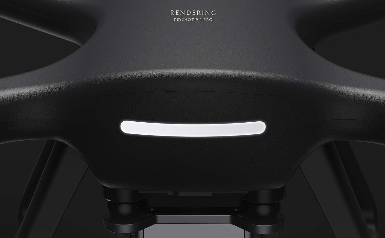 产品渲染-无人机