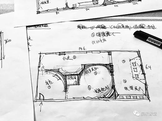 展厅平面布置图怎么画才能打动客户？