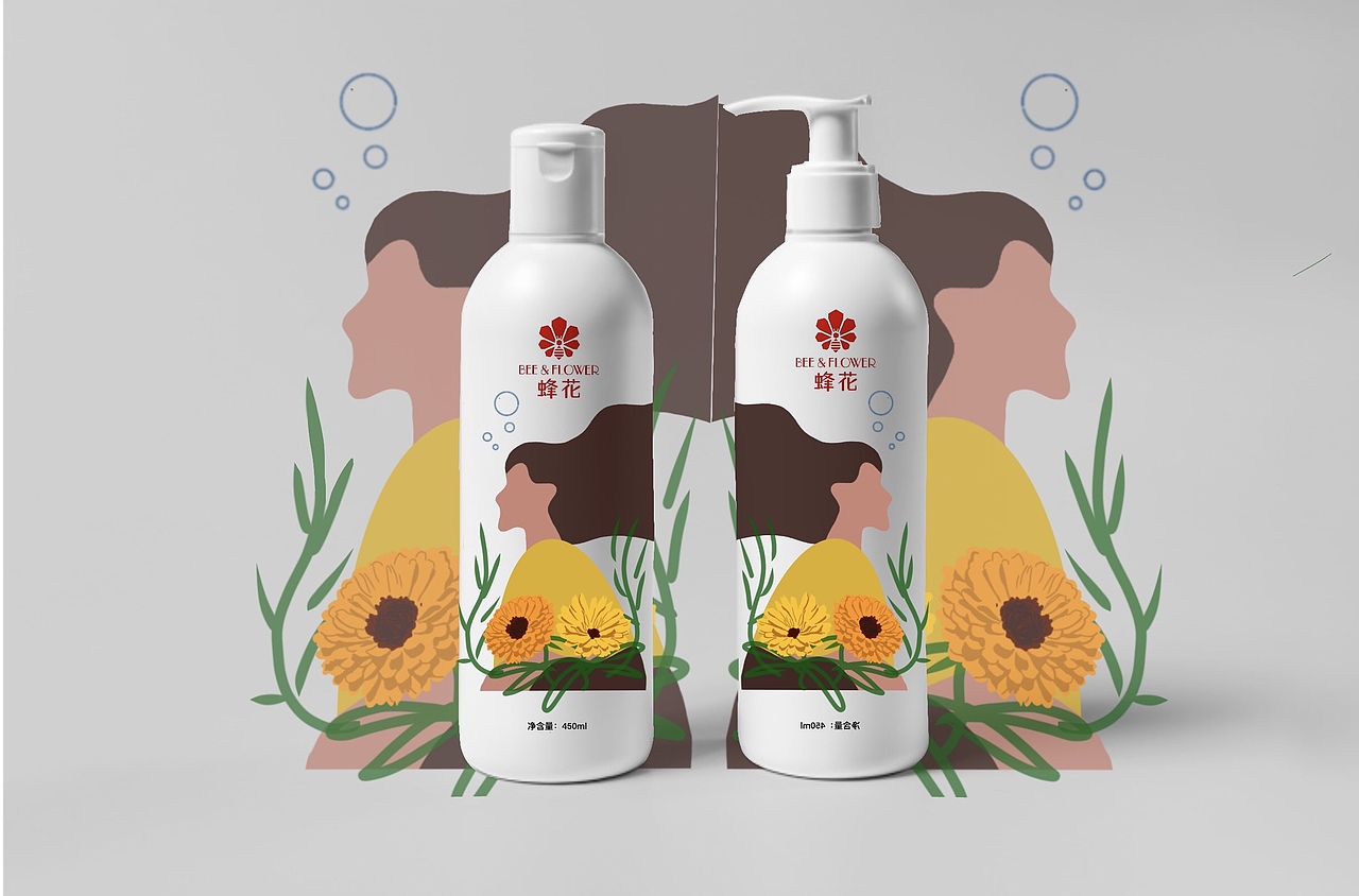 蜂花 护发素 包装设计